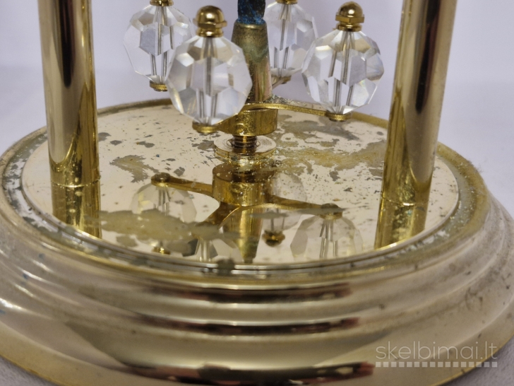 Hermle Quartz laikrodis su Swarovski kristalais ir kupolu ~ 17cm. Defektas