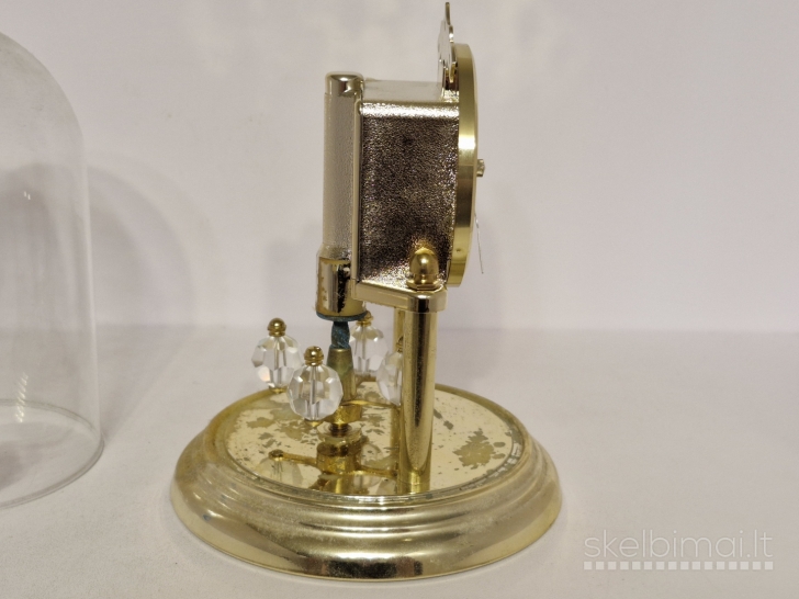 Hermle Quartz laikrodis su Swarovski kristalais ir kupolu ~ 17cm. Defektas