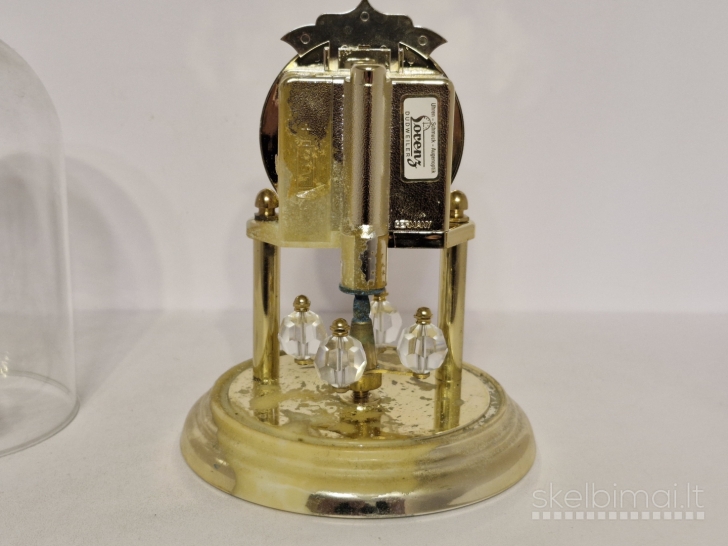 Hermle Quartz laikrodis su Swarovski kristalais ir kupolu ~ 17cm. Defektas