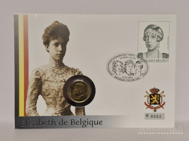 Belgija 5 frankai, 1998 KM# 190 Numizmatiniam voke