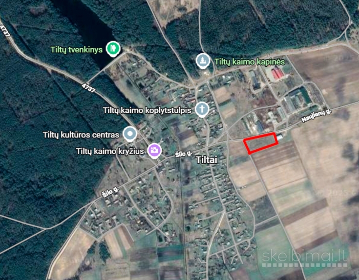 Namų valdos sklypas Tiltų centre