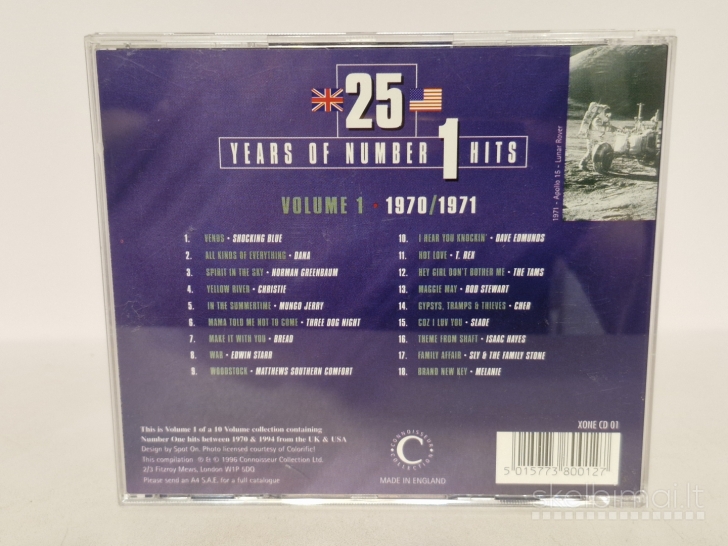 Audio CD 25 Years Of Number 1 Hits Volume 01