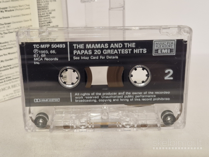 Audio kasetė The Mamas & The Papas – 20 Greatest Hits