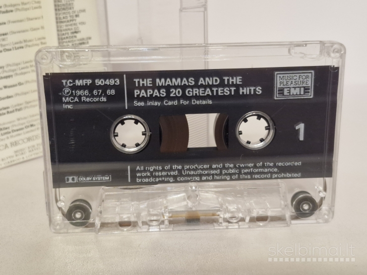 Audio kasetė The Mamas & The Papas – 20 Greatest Hits