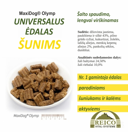 Vokiškas Reico sausas ir šlapias ėdalas šunims ir katėms. Natūralūs papildai