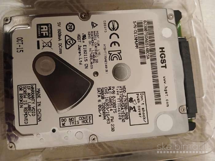 Parduodamas naujas Hgst kietasis diskas 500gb.mod