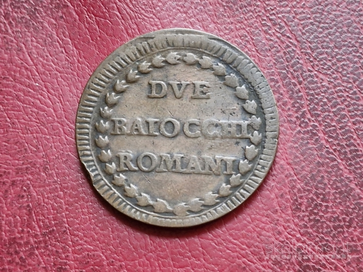 Popiežiaus valstybė 2 bajokai, ND (1791)
