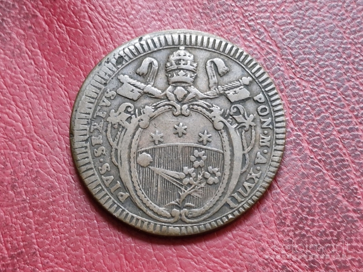 Popiežiaus valstybė 2 bajokai, ND (1791)