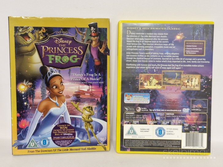 Animacinis DVD Disney filmas The Princess and the Frog