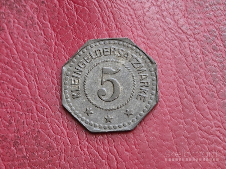 5 Pfennig 1917 Sangerhausen Notgeld Vokietija Zn
