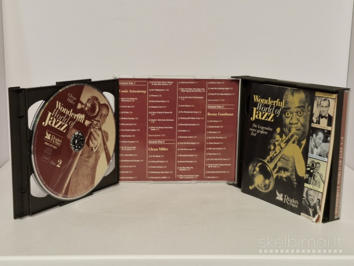 5 CD audio rinkinys-dežutė Various – Wonderful World Of Jazz