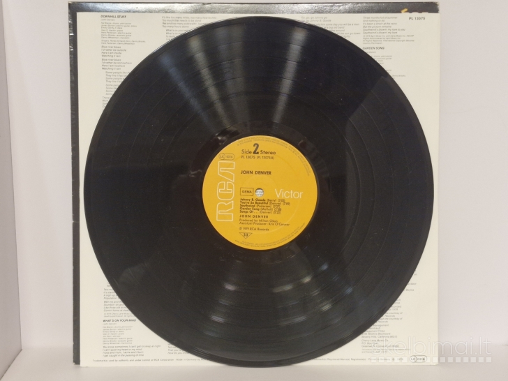 LP plokštelė John Denver ‎– John Denver