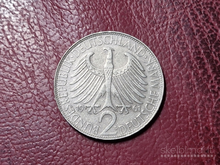 Vokietija 2 markės, 1961D KM# 116