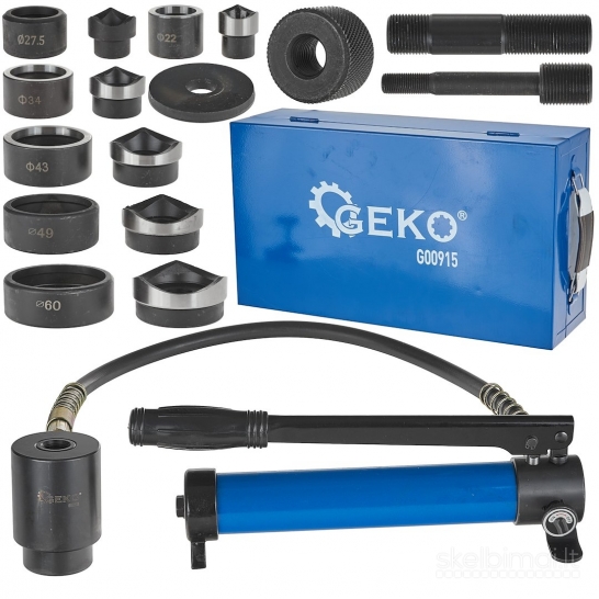 Hidraulinis skylių iškirtimo įrankis