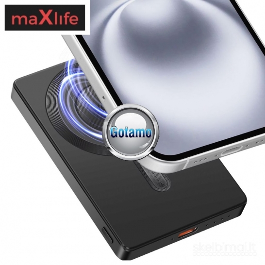 583 5000mAh 15W MagSafe belaidė išorinė baterija akumuliatorius (Power Bank)