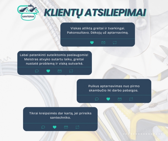 Santechniko paslaugos Klaipėdoje, ir aplink Klaipėdą.