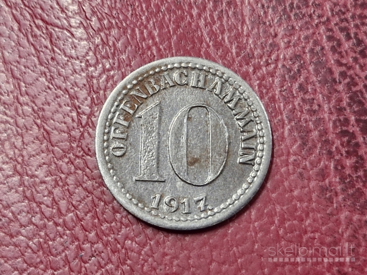 10 Pfennig 1917 Offenbach Notgeld Vokietija Fe