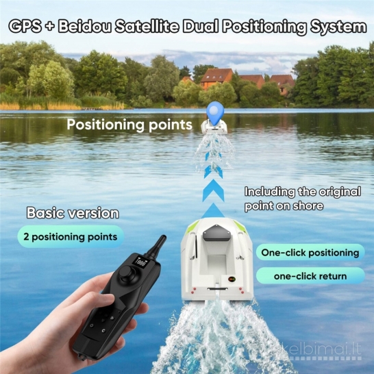 Naujas D50B Pašaro gabenimo jaukinimo laivelis su GPS