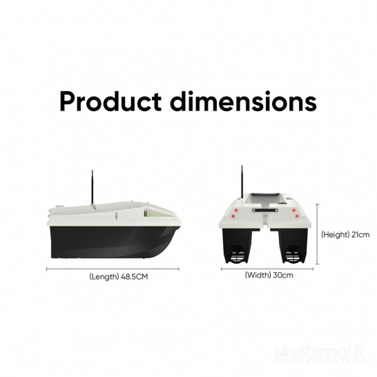 Naujas D50B Pašaro gabenimo jaukinimo laivelis su GPS