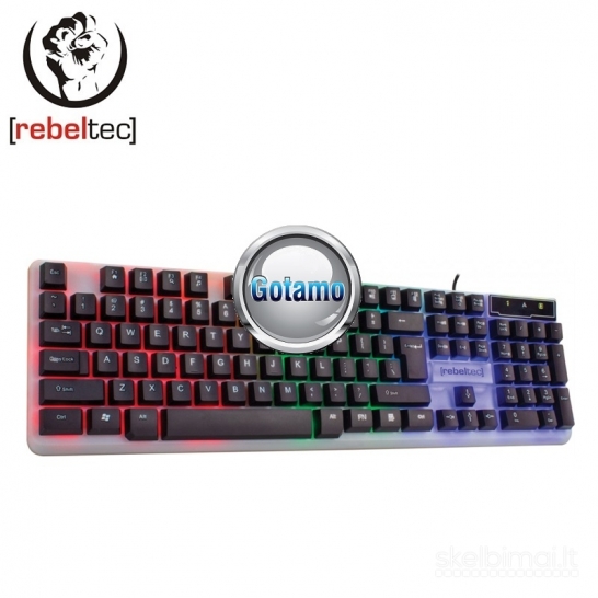 589 Klaviatūra žaidimams RebelTec Neon WWW.GOTAMO.LT