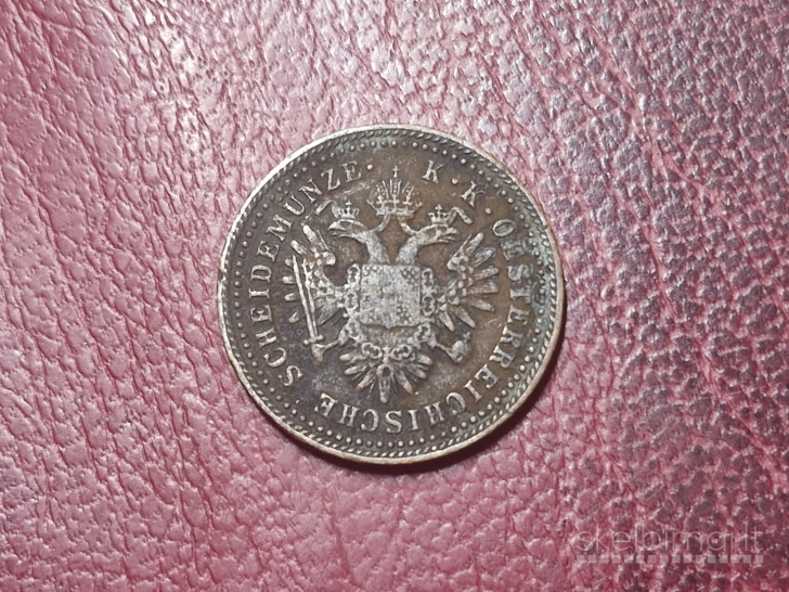 Austrija 1 kreiceris, 1851A KM# 2185