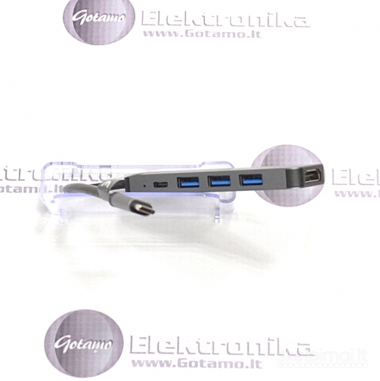 592 Type-C šakotuvas USB 3.0 3 lizdai ir HDMI 1 lizdas Setty (USB HUB)