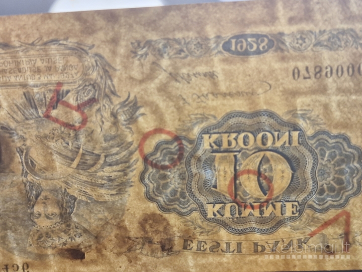 10 Krooni 1928 Estija PROOV specimen pavyzdys
