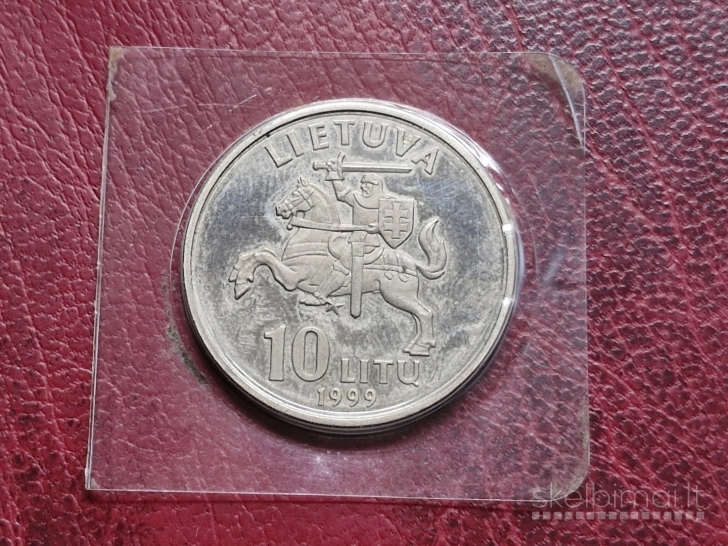 Lietuva 10 litų, 1999 KM# 116 Kaunas orig.pakuotėj