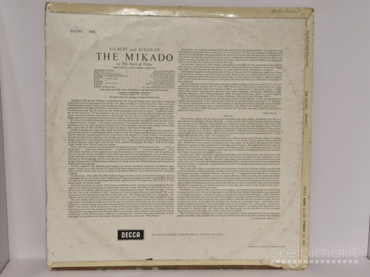 LP plokštelė The Mikado