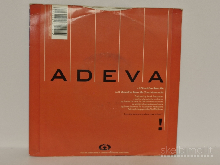 LP plokštelė Adeva – It Should've Been Me