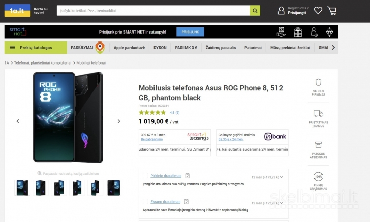 Asus Rog Phone 8 Pro 16gb/512gb 5G 165hz