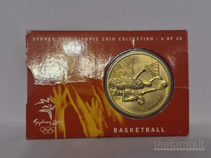 Australija 5 doleriai, 2000 KM# 407 Krepšinis