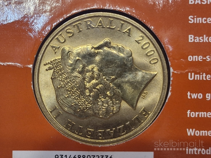 Australija 5 doleriai, 2000 KM# 407 Krepšinis