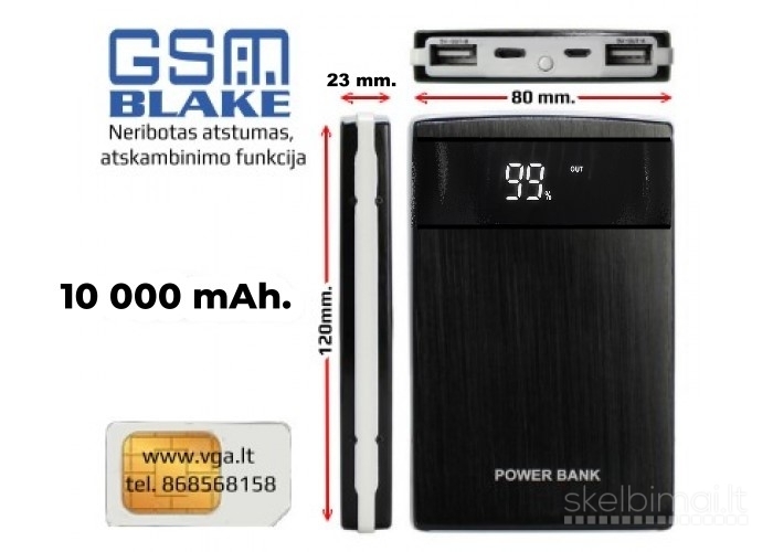 GPS seklys su pasiklausymo funkcija