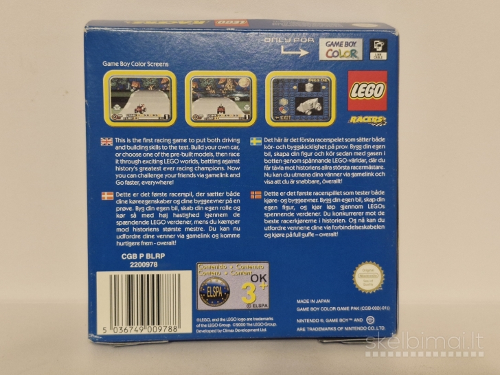 Žaidimas LEGO Racers GameBoy Color