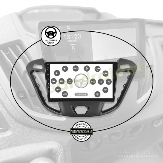 FORD TRANSIT CUSTOM TOURNEO 2012-2021 Android multimedia AndroidAuto Carplay