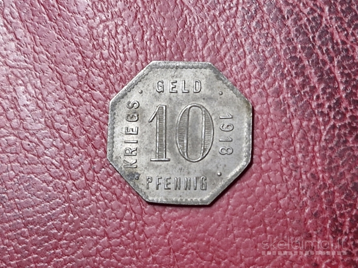 10 Pfennig 1918 Mengen Notgeld Vokietija Fe