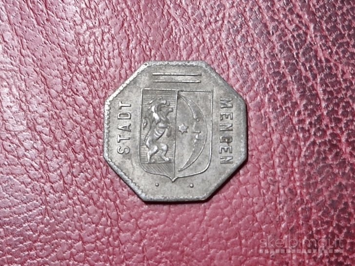 10 Pfennig 1918 Mengen Notgeld Vokietija Fe