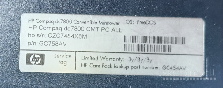 Hp Compaq dc7800 Convertible Minitower