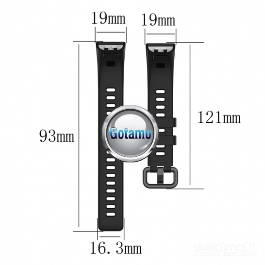 609 Apyrankės dirželiai Huawei Band 4 Pro, Band 3, Band 3 Pro