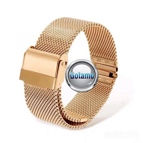 615 Apyrankės 18mm plieninės išmaniesiems laikrodžiams WWW.GOTAMO.LT
