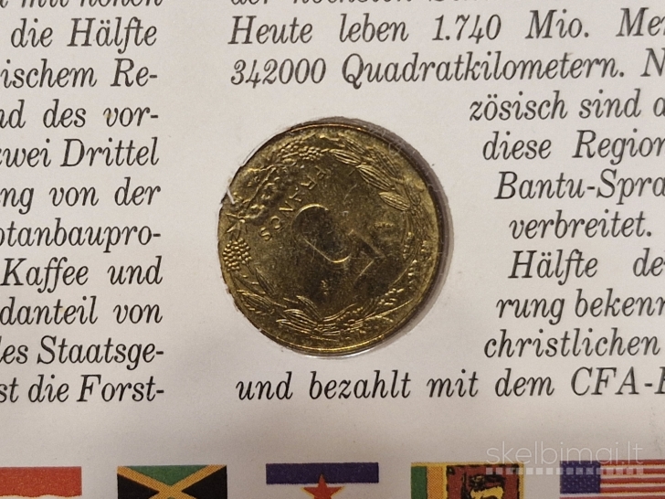Centrinė Afrika (BEAC) 5 frankai, 1985 KM# 7