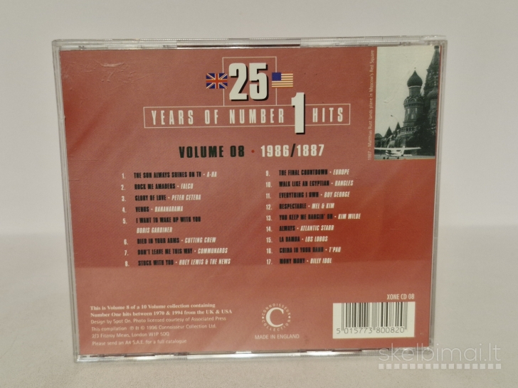 Audio CD Various – 25 Years Of Number 1 Hits Volume 8 - 1986/1987