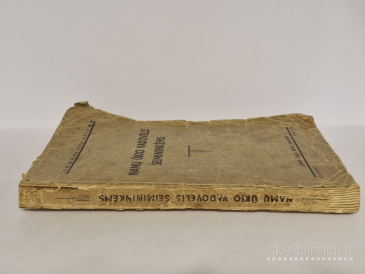 Knyga Namų ūkio vadovėlis šeimininkėms 1937m.