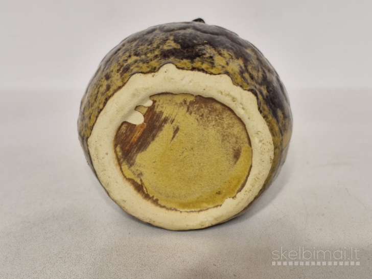 Vintažinė keraminė pelėda - žvakidė/smilkainė apie 9cm.