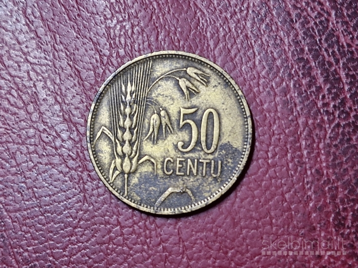 Lietuva 50 centų, 1925 KM# 75