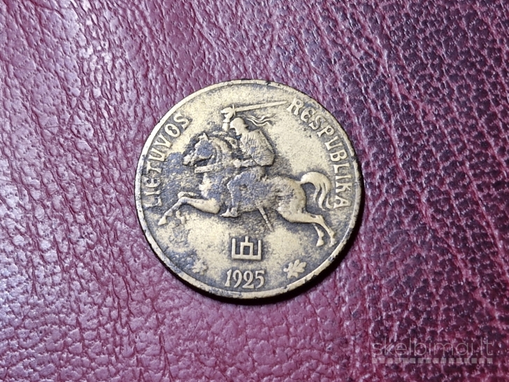 Lietuva 50 centų, 1925 KM# 75