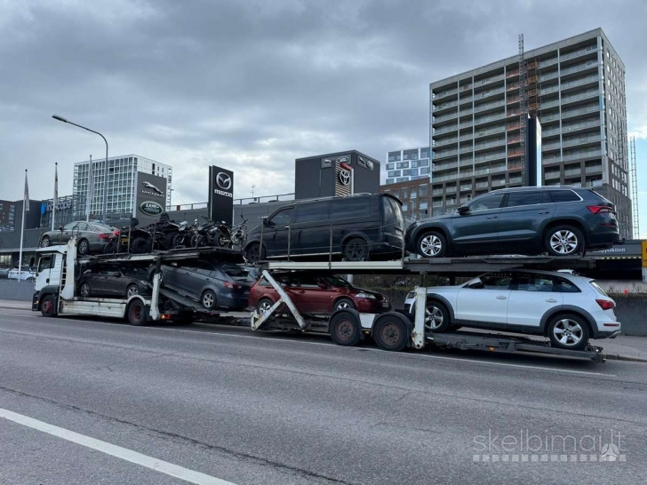Automobilių gabenimas/pervežimas Suomija - Lietuva