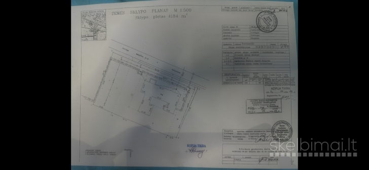 Pastatas Kretingos raj. Kurmaičių k. Mokyklos g.  Bendras plotas 1884,73 kv.m.