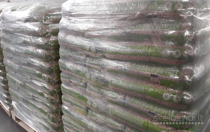 Medžio pjuvenų granulės EnPlus A1 Klaipėdoje